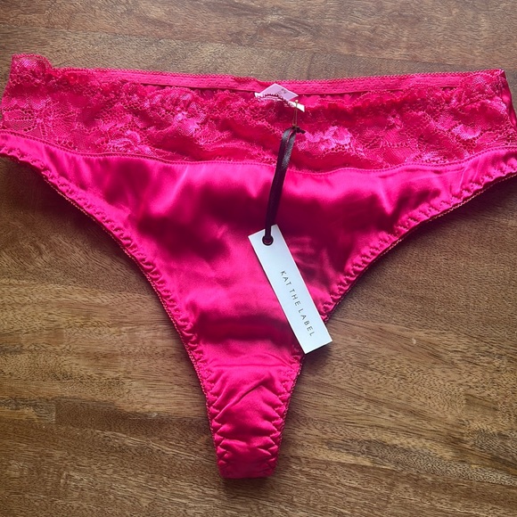 Bowie Bustier Thong Set hot pink s/m - Picture 6 of 12